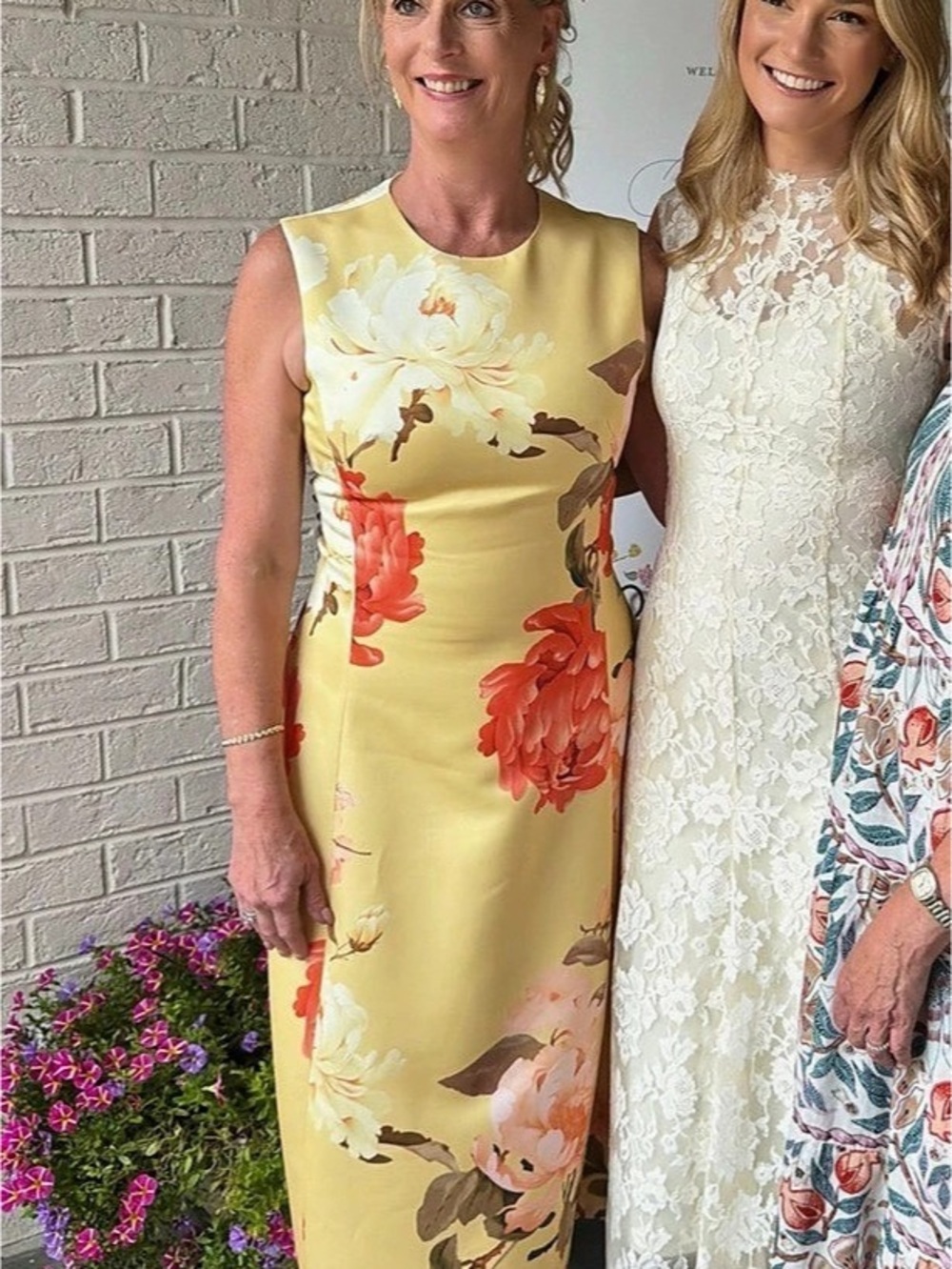 Leo Lin Cleo Floral Print Dress US 8/AU 12